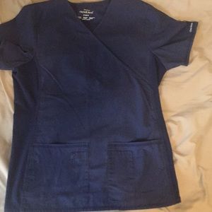 Navy Cherokee flexibles scrub top size small